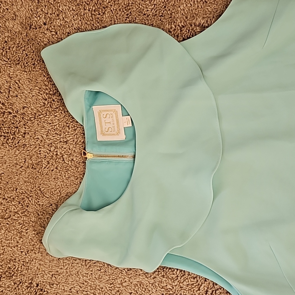 Sail to Sable teal sleeveless blouse, size L - Picture 3 of 8